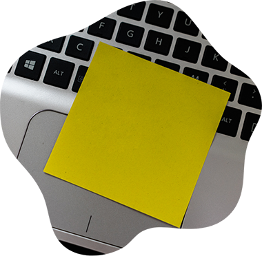Les notes adhésives pour les rappels
